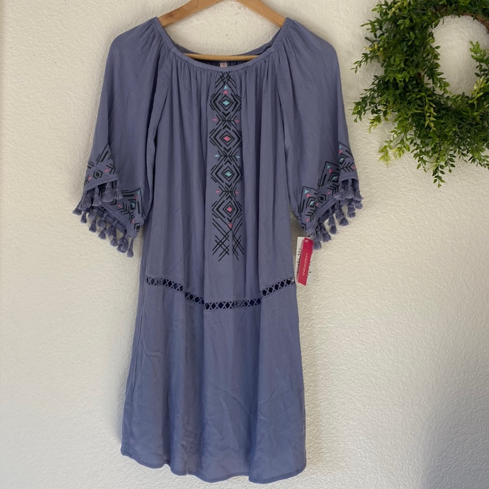 Xhilaration Boho Style Blue Dress Size Small